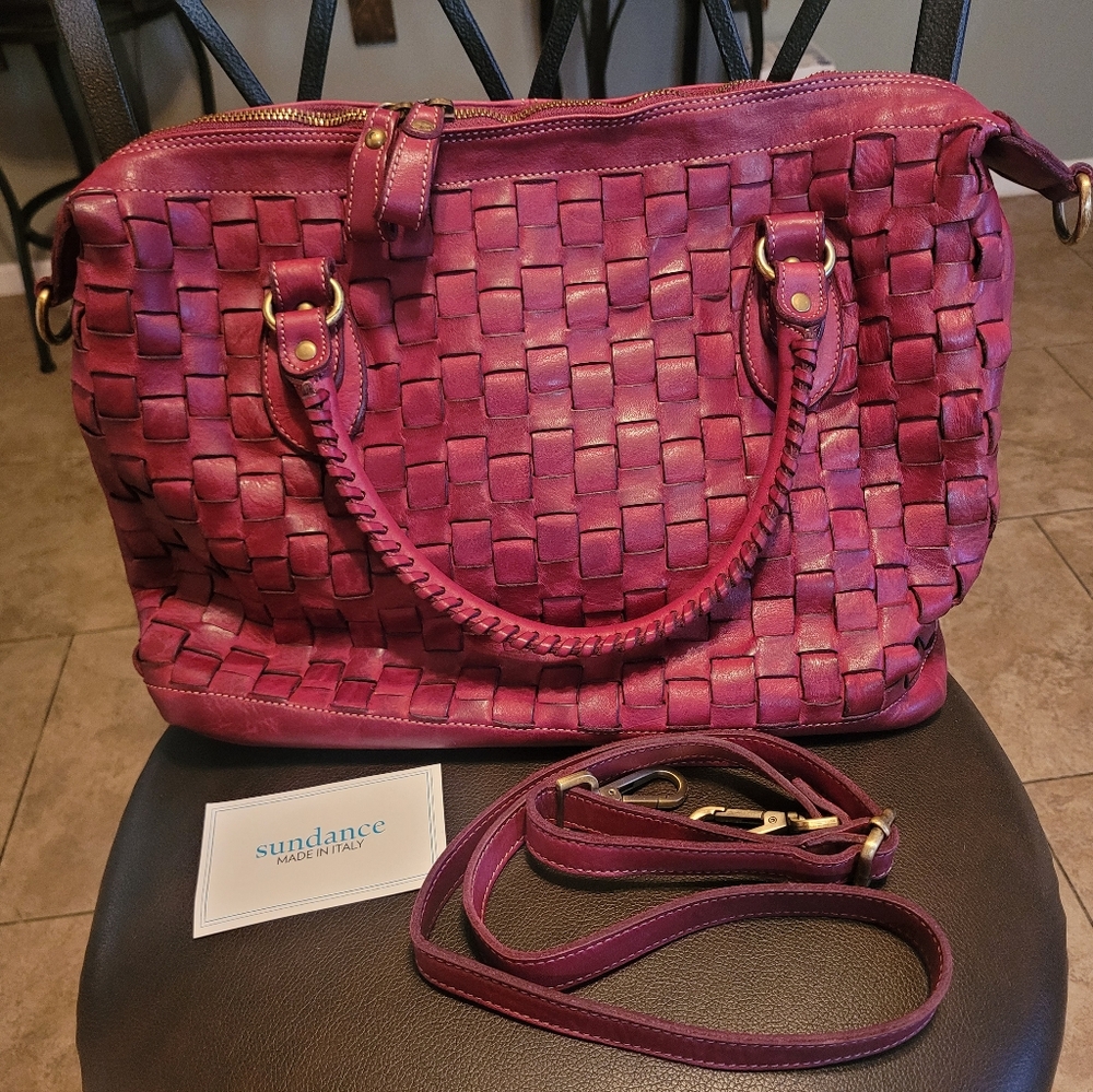 SUNDANCE NANTUCKET ITALIAN LEATHER PURSE